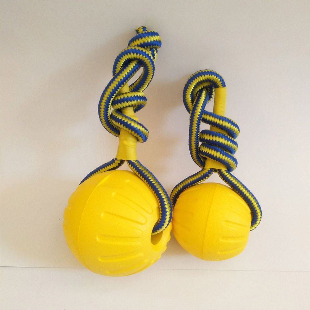 Indestructible Dog Chew Toy - 7 Cm/9 Cm Geel Onverwoestbaar Rubberen