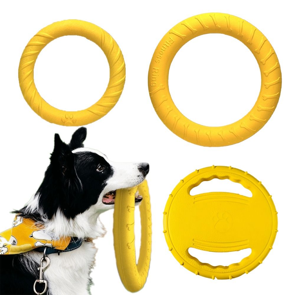 Flying Disc Dog Training Toy - Puppy Buitenspeelgoedset EVA Drijvende Vliegende Schijf