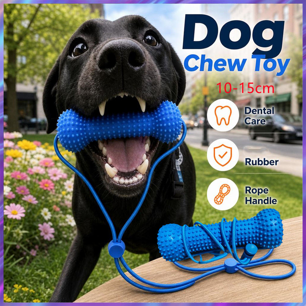 Interactive Squeaky Plush Dog Toy - 10/15 cm kauwstok voor huisdieren, piepende