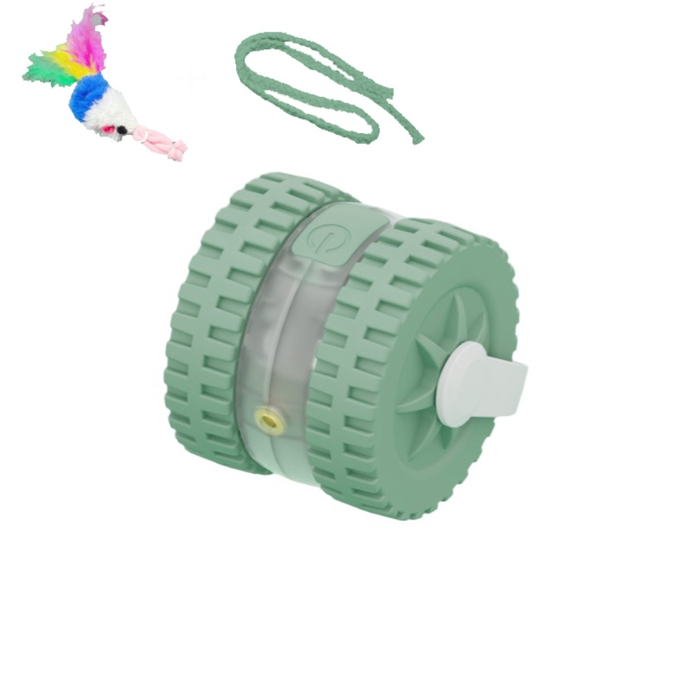 Automatic Moving Dog Ball - Met muisstaart infrarood laser speelbal, stille