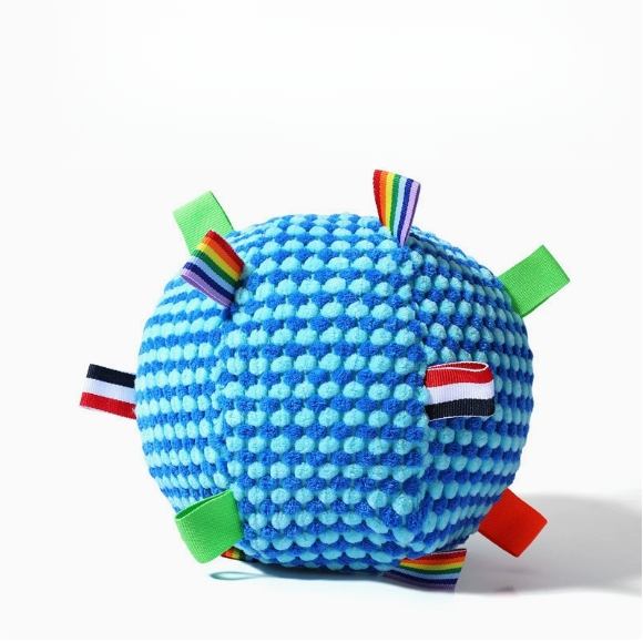 Interactive Squeaky Plush Dog Toy - 1. Puppy Pluche Fidget Bal Huisdier