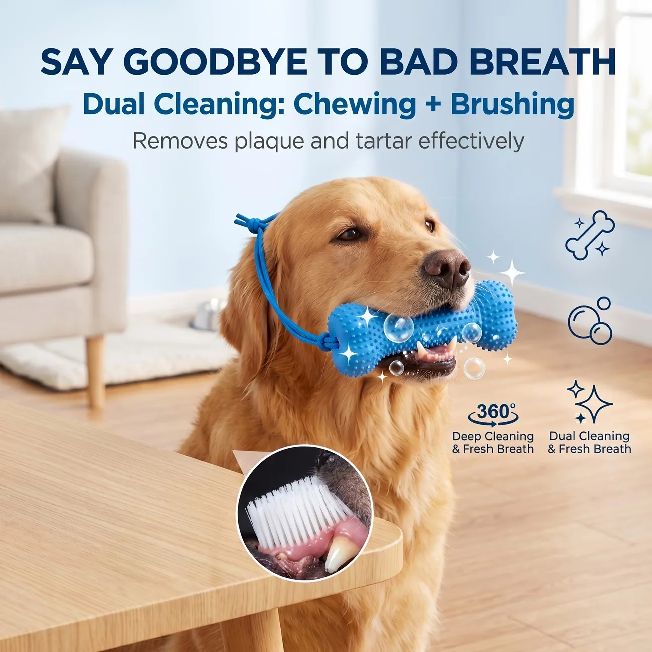 Herbruikbaar kauwspeeltje voor - Teeth Cleaning Dog Chew Bone recensie en prijs