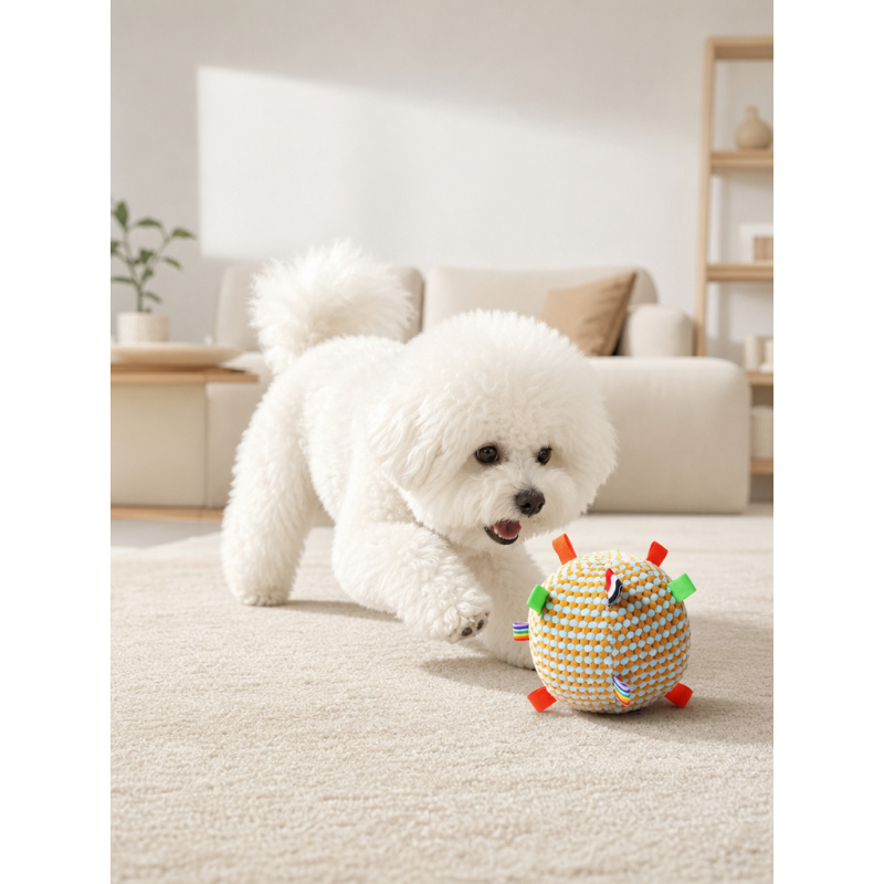 1. Puppy Pluche Fidget Bal Hui - Interactive Squeaky Plush Dog Toy recensie en prijs